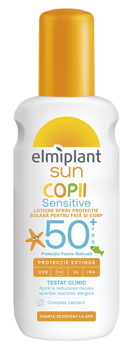 Crema de Soare Pentru Copii Elmiplant Sun SPF 50+ Spray
