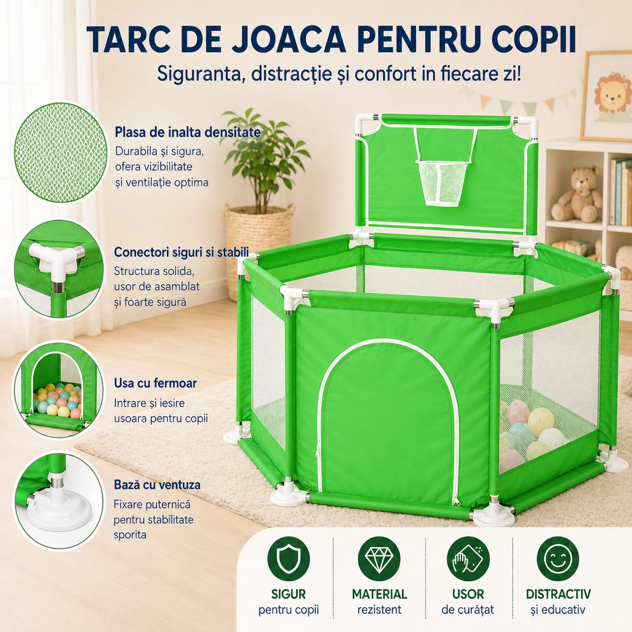 Detaliu cos baschet tarc DNT-105