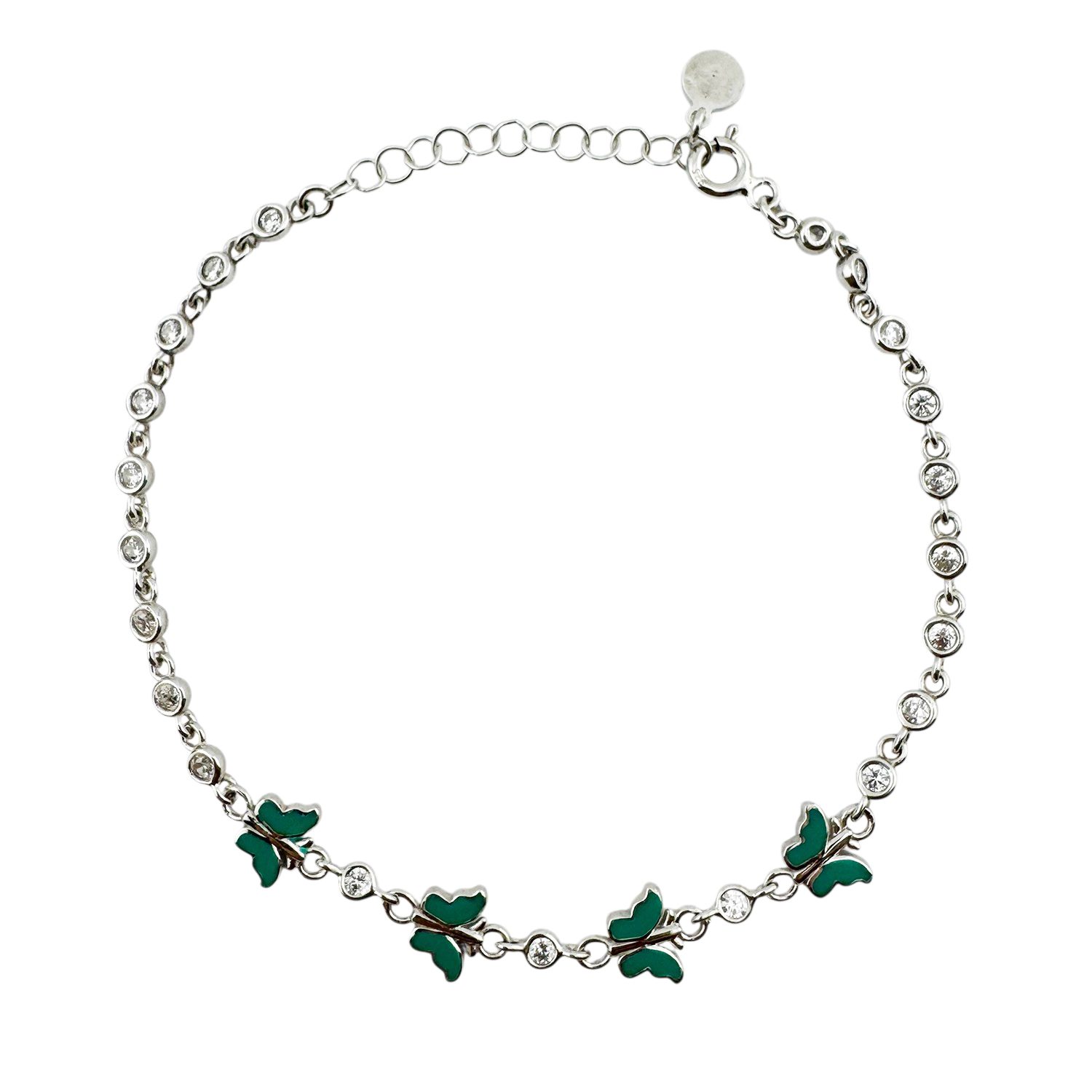 Brățară copii Jolie argint 925 fluture email zirconiu