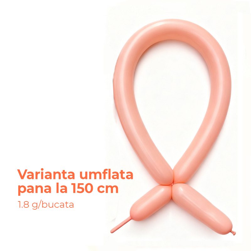 Baloane modelaj detaliu portocaliu