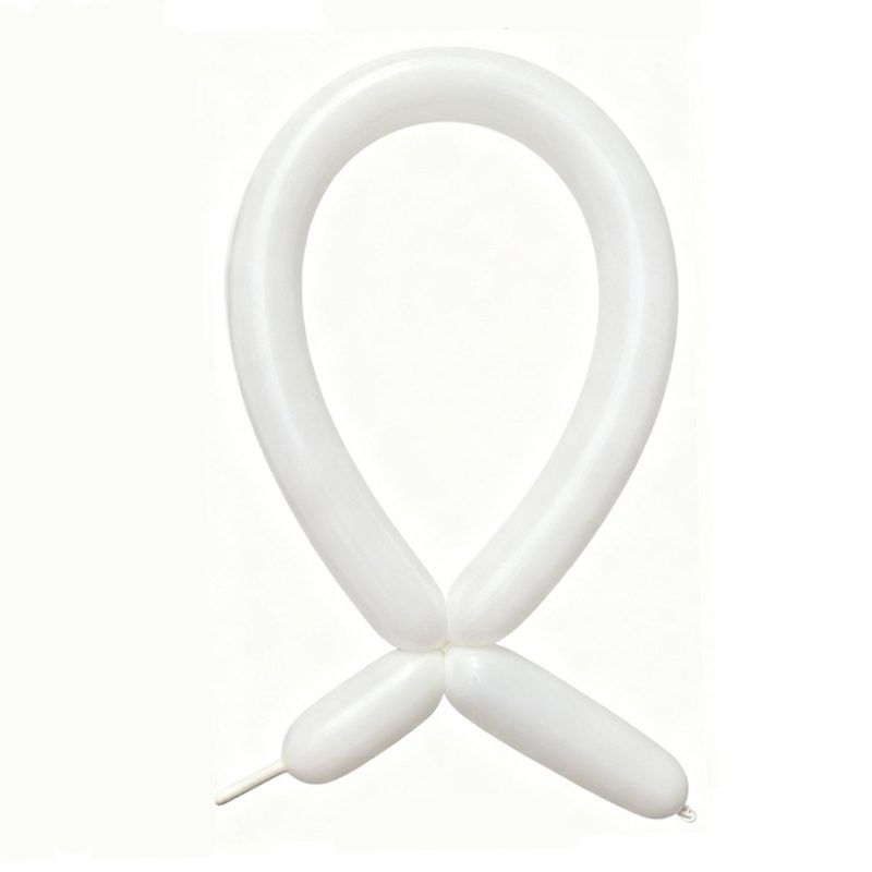 Baloane de modelaj set 50 bucati alb latex
