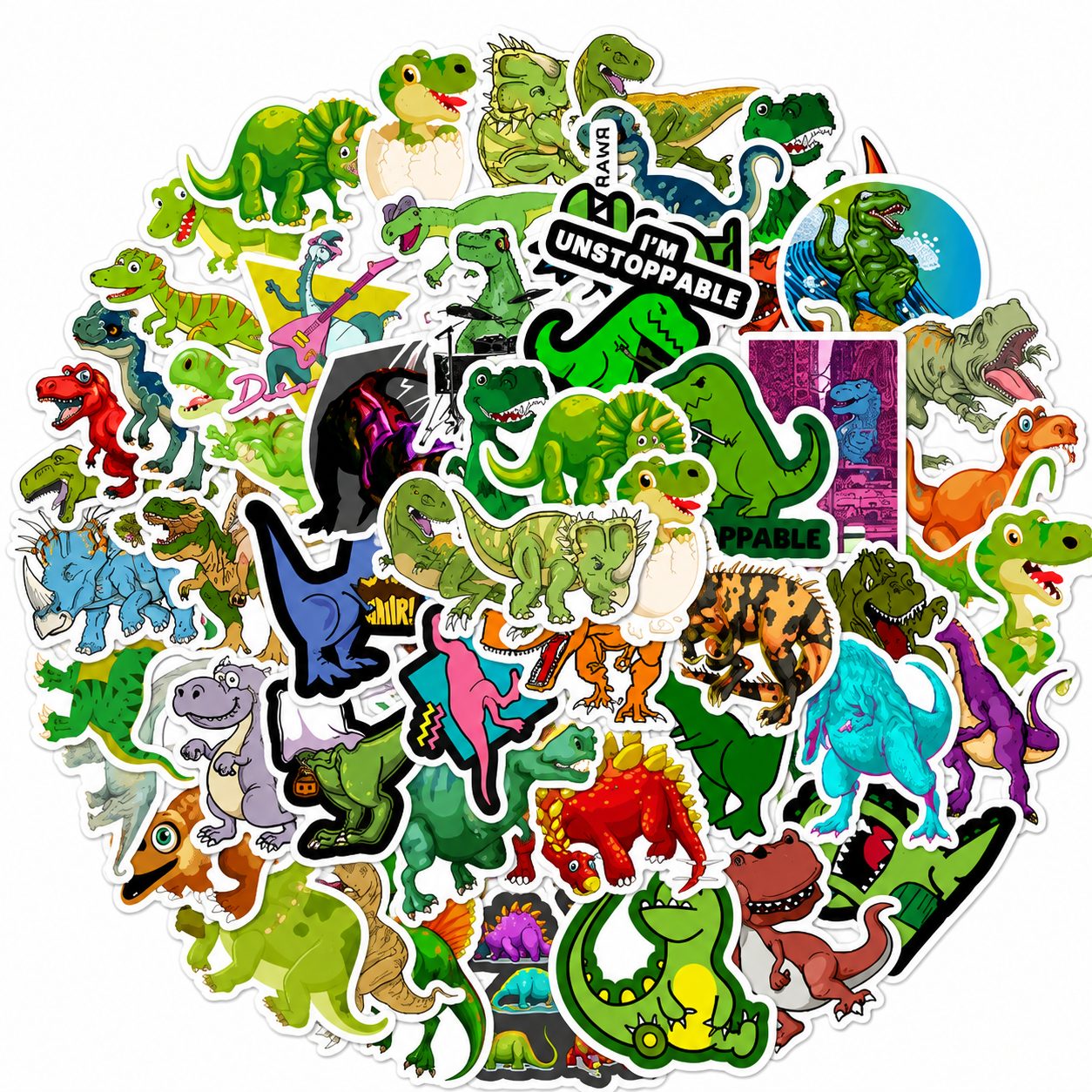 50-450Pcs Copyright-Safe Graffiti Stickers, Mixed Outdoor Scenery & Astronaut Cartoon Decals for Luggage