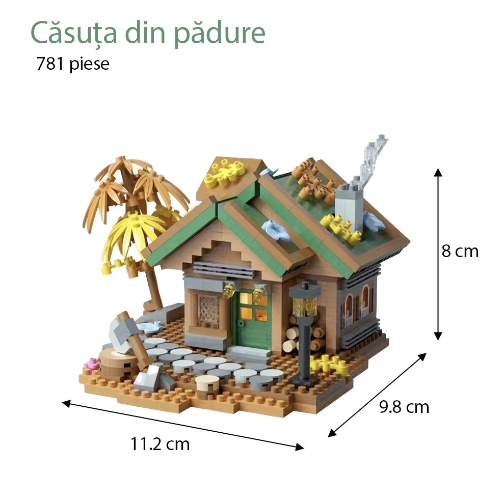 Casuta finalizata set constructie Forest Log Cabin