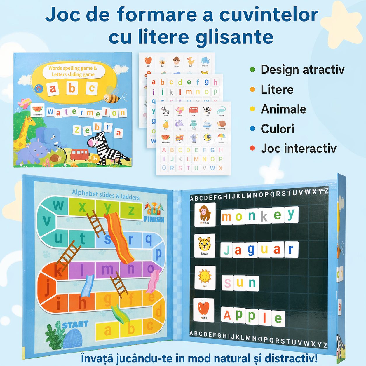 Detaliu Carte Magnetica Alfabet