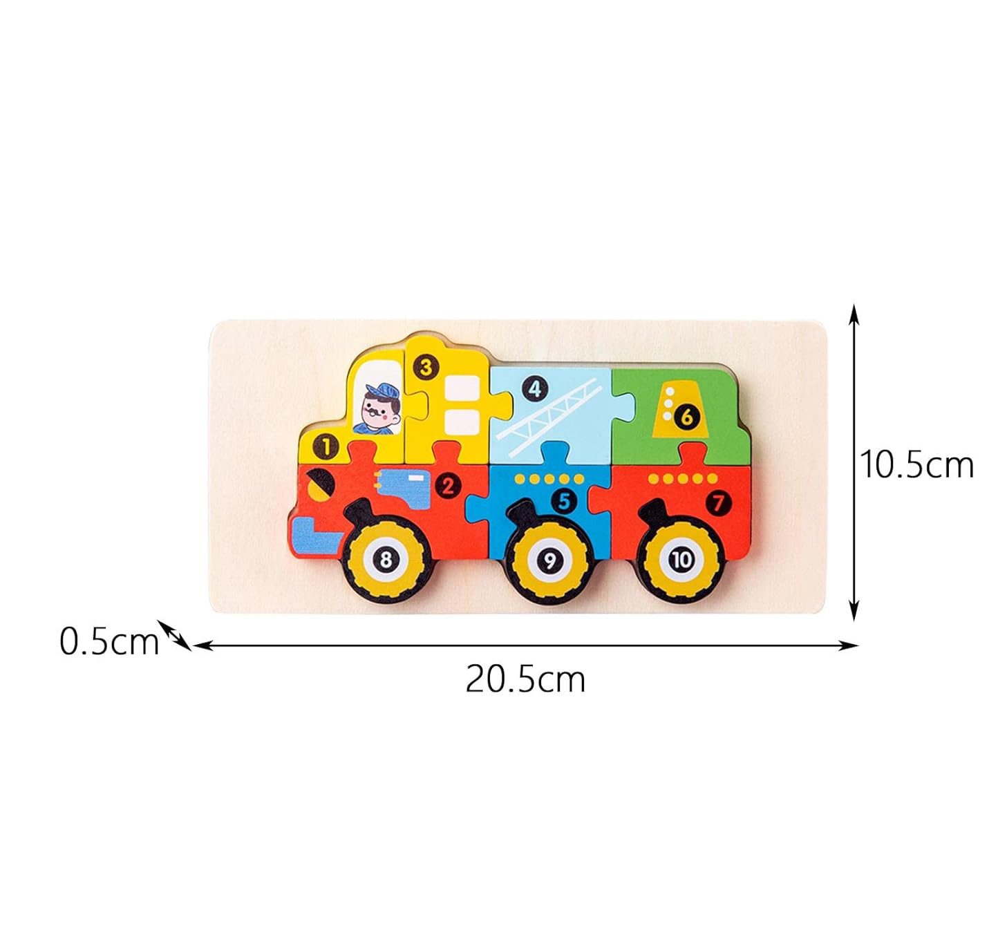 Puzzle Educativ Montessori Detaliu Piese