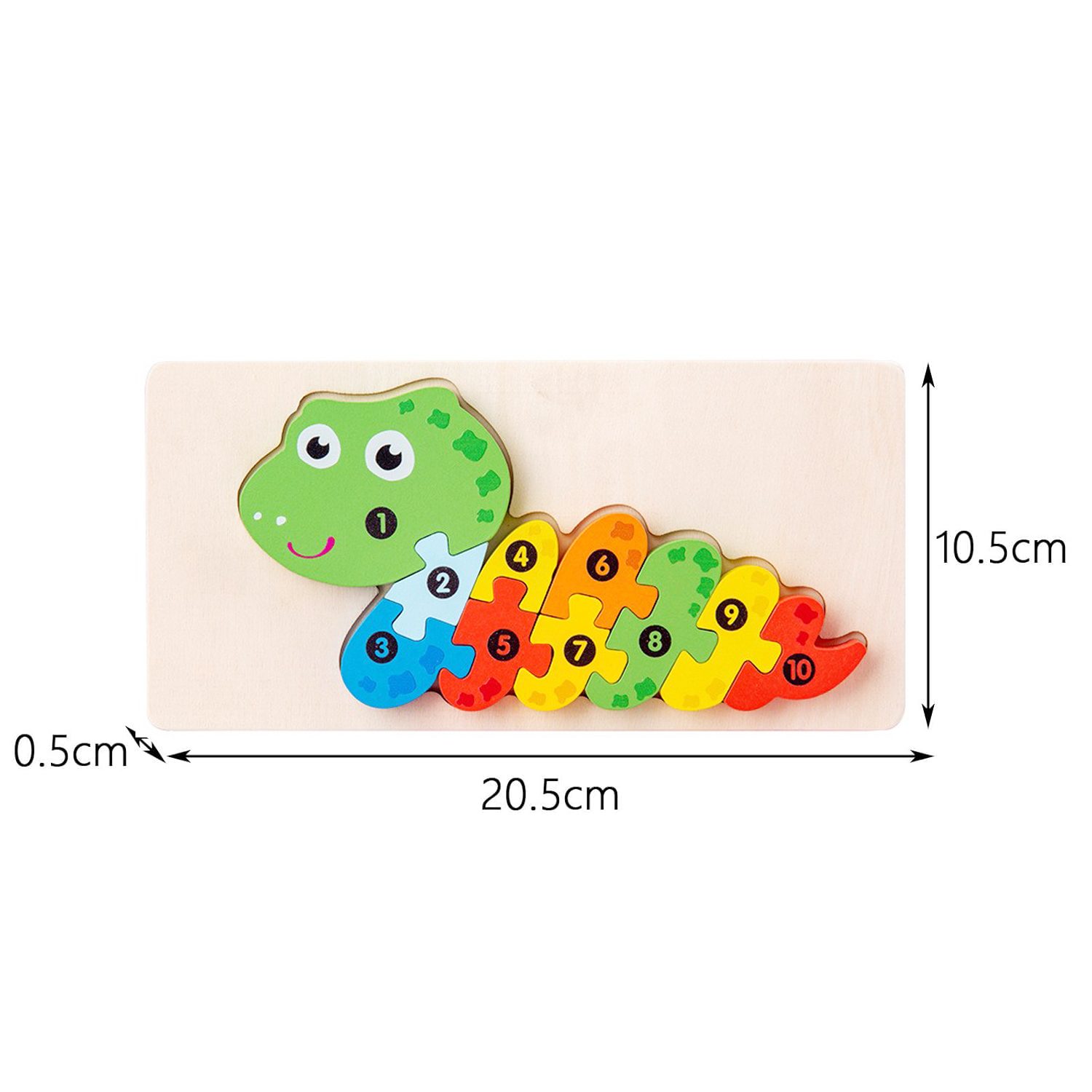 Detaliu piese puzzle din lemn model șarpe