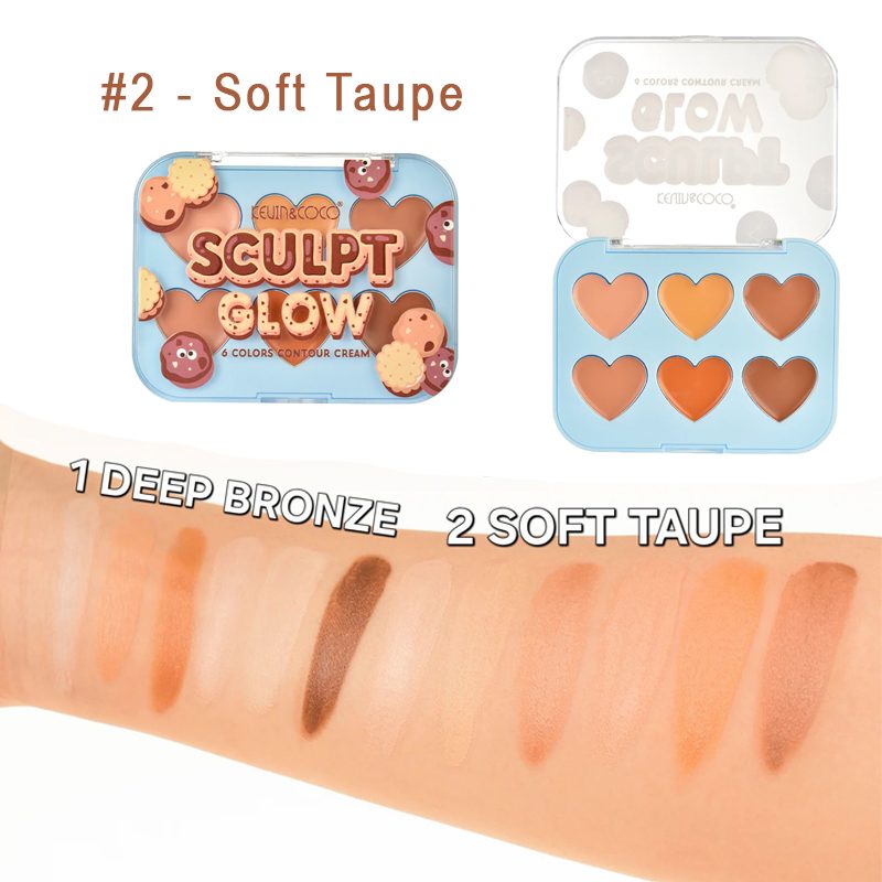 Detaliu Paleta Contouring Kevin&Coco