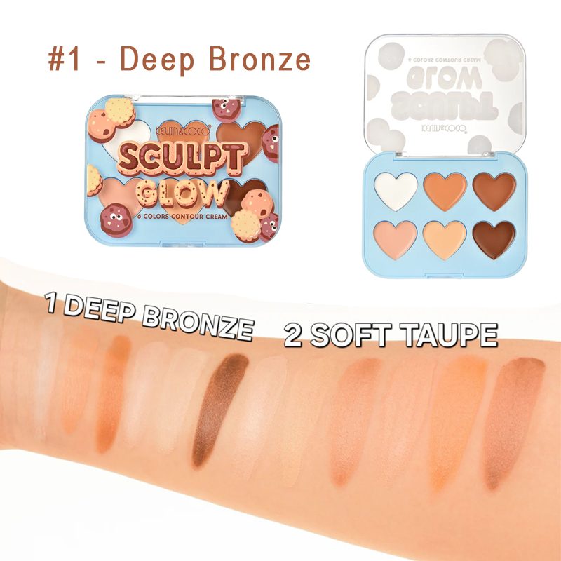 Nuantele paletei de conturaj Deep Bronze