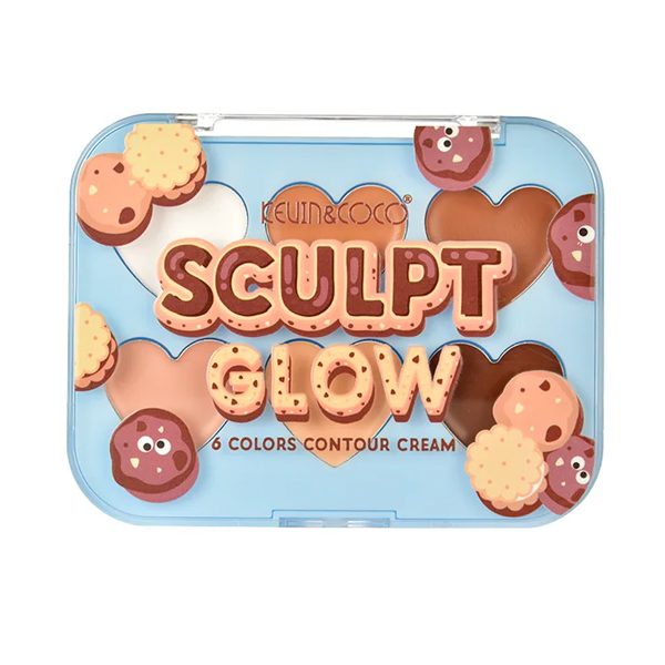 Paleta de Conturaj Kevin&Coco 6 Nuante Deep Bronze