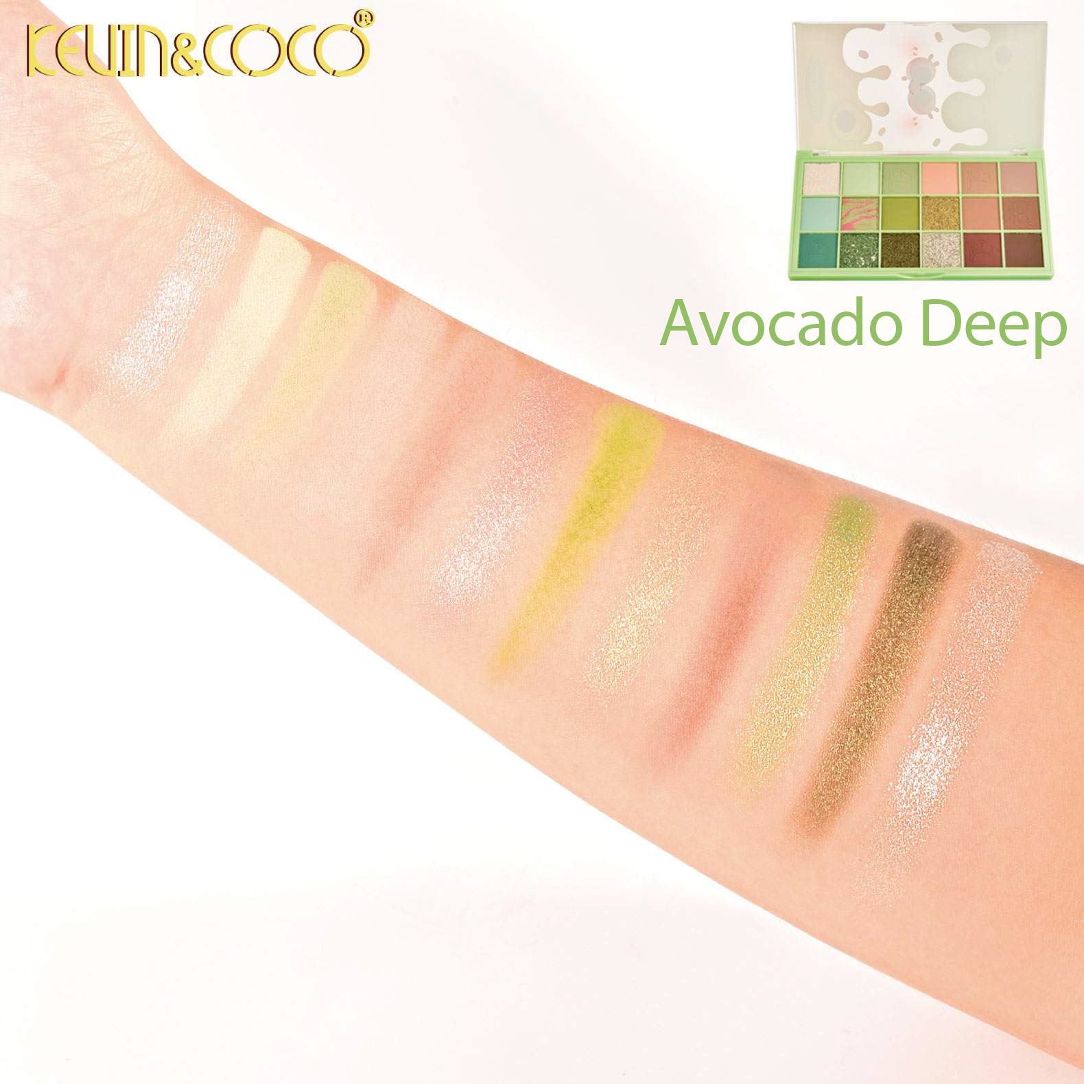 Detaliu nuante Paleta Avocado Deep Kevin&Coco