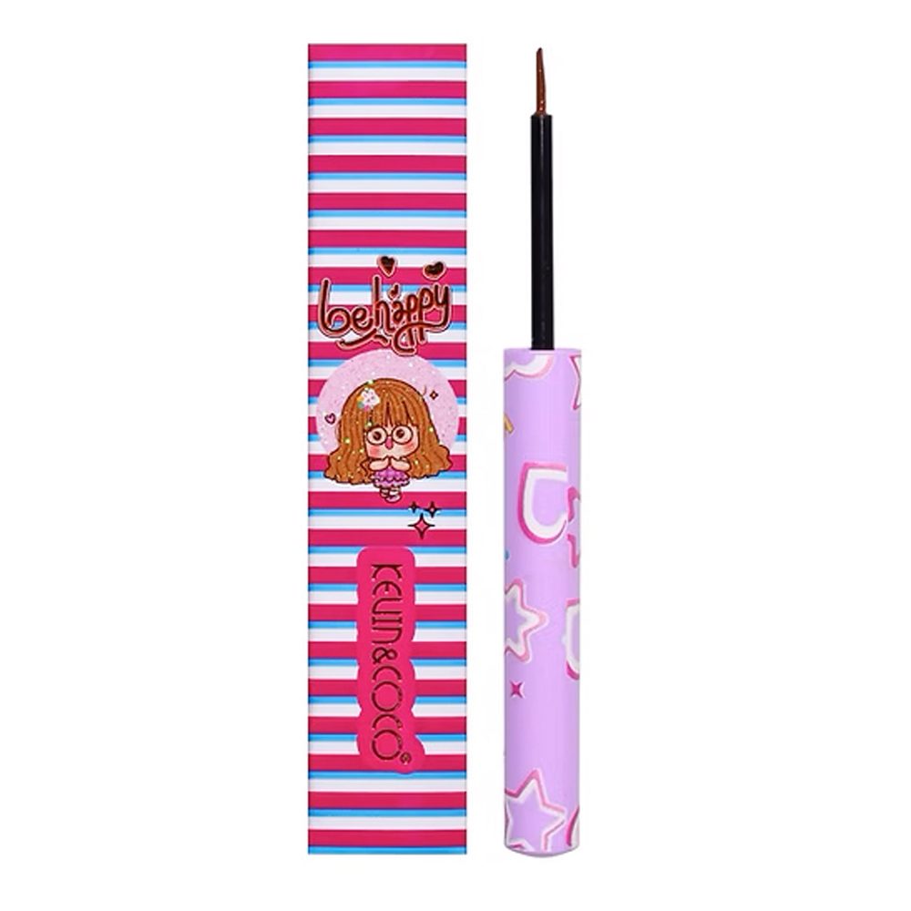 Tus Lichid Kevin&Coco Eyeliner Maro Inchis cu Pensula