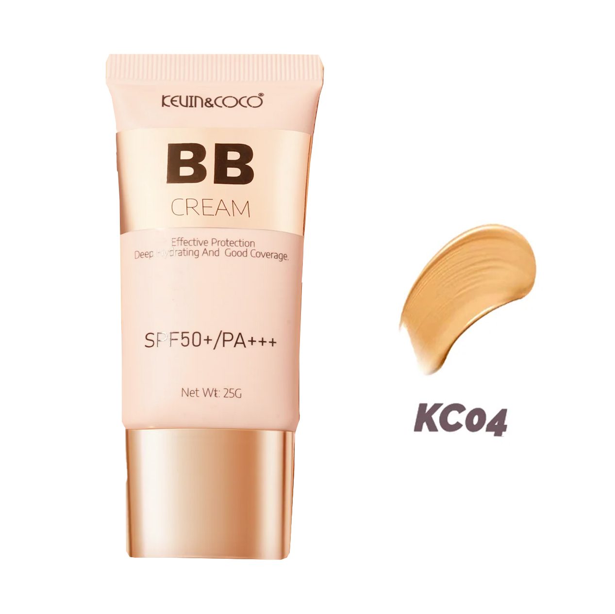Crema BB Kevin&Coco Radiance-Enhancing SPF 50+ Nuanta KC04 Golden Beige