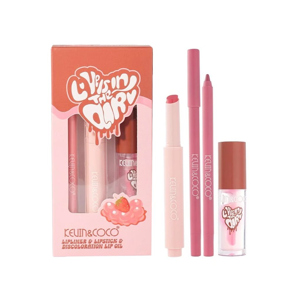 Set pentru Buze Kevin&Coco Love Is In The Air Chocolate Cream