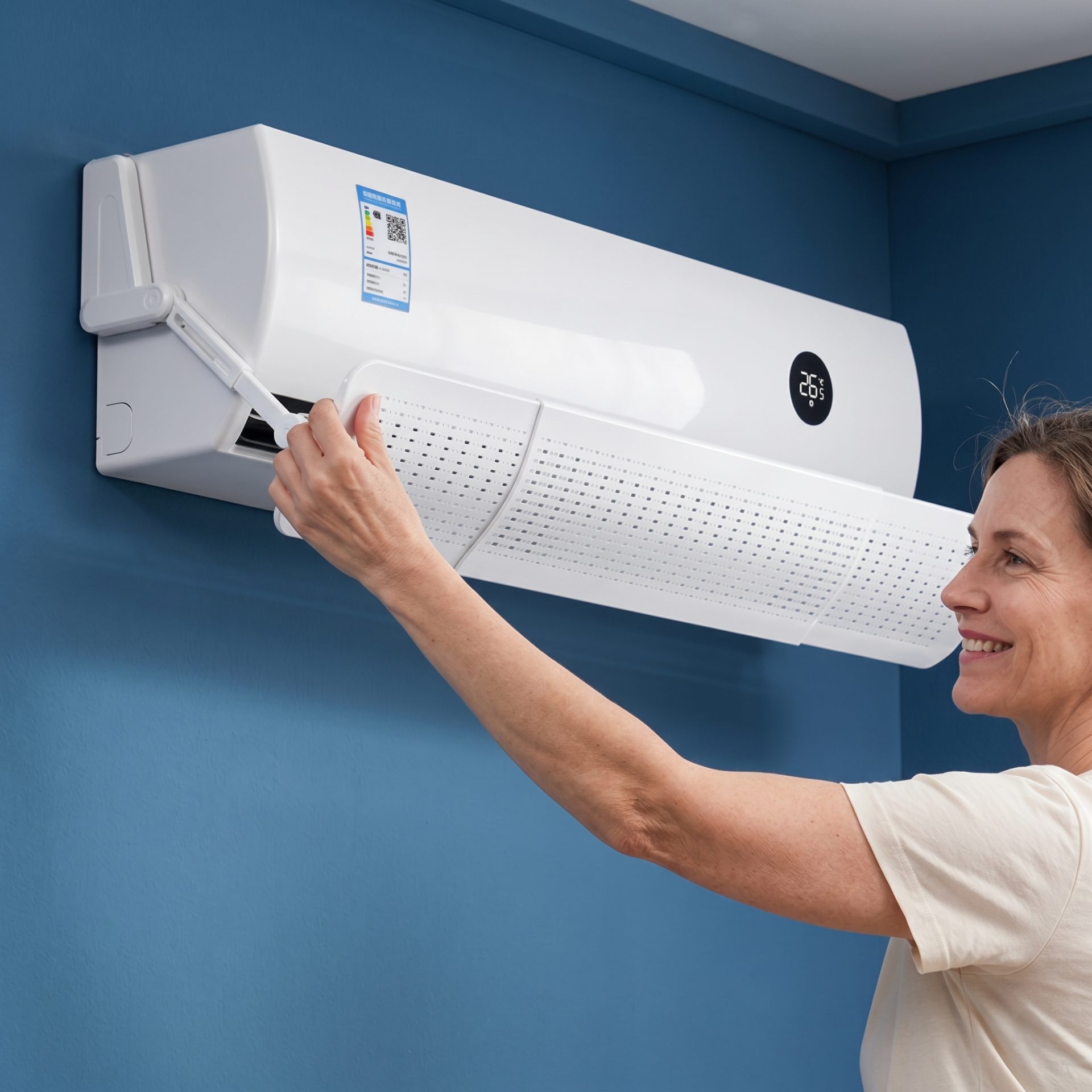Detaliu deflector aer conditionat 