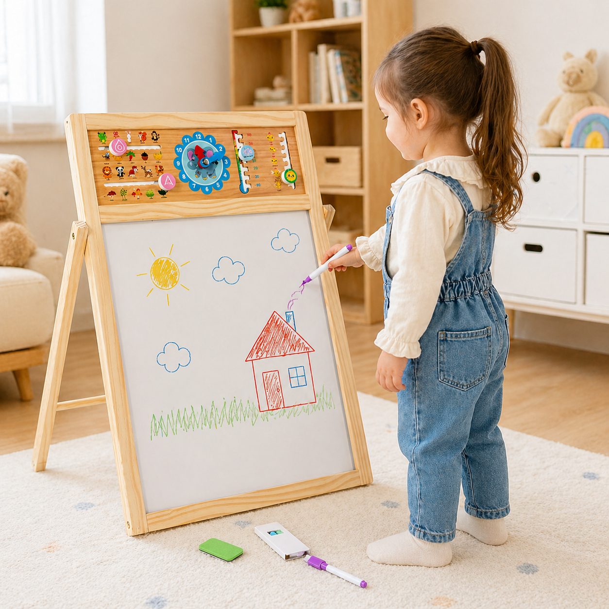 Tablă de desen ajustabilă în picioare