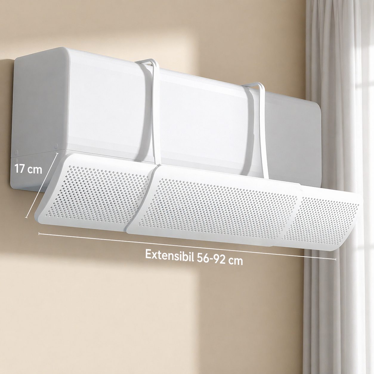 Montare deflector climatizare detaliu