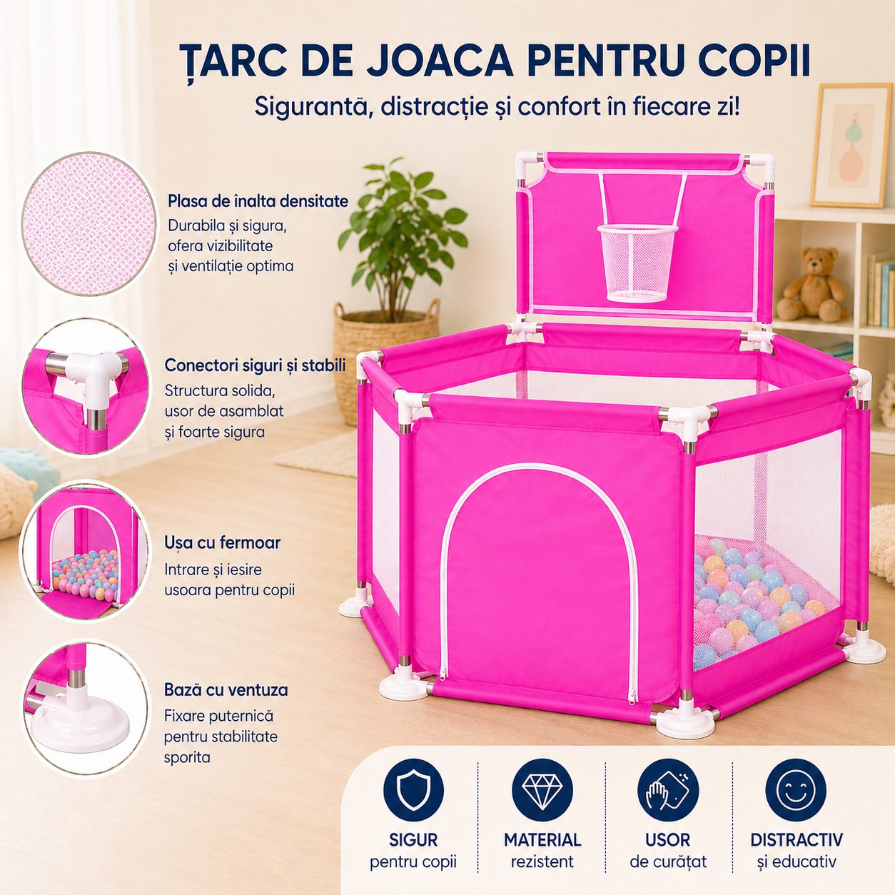 Detaliu ușa cu fermoar tarc 