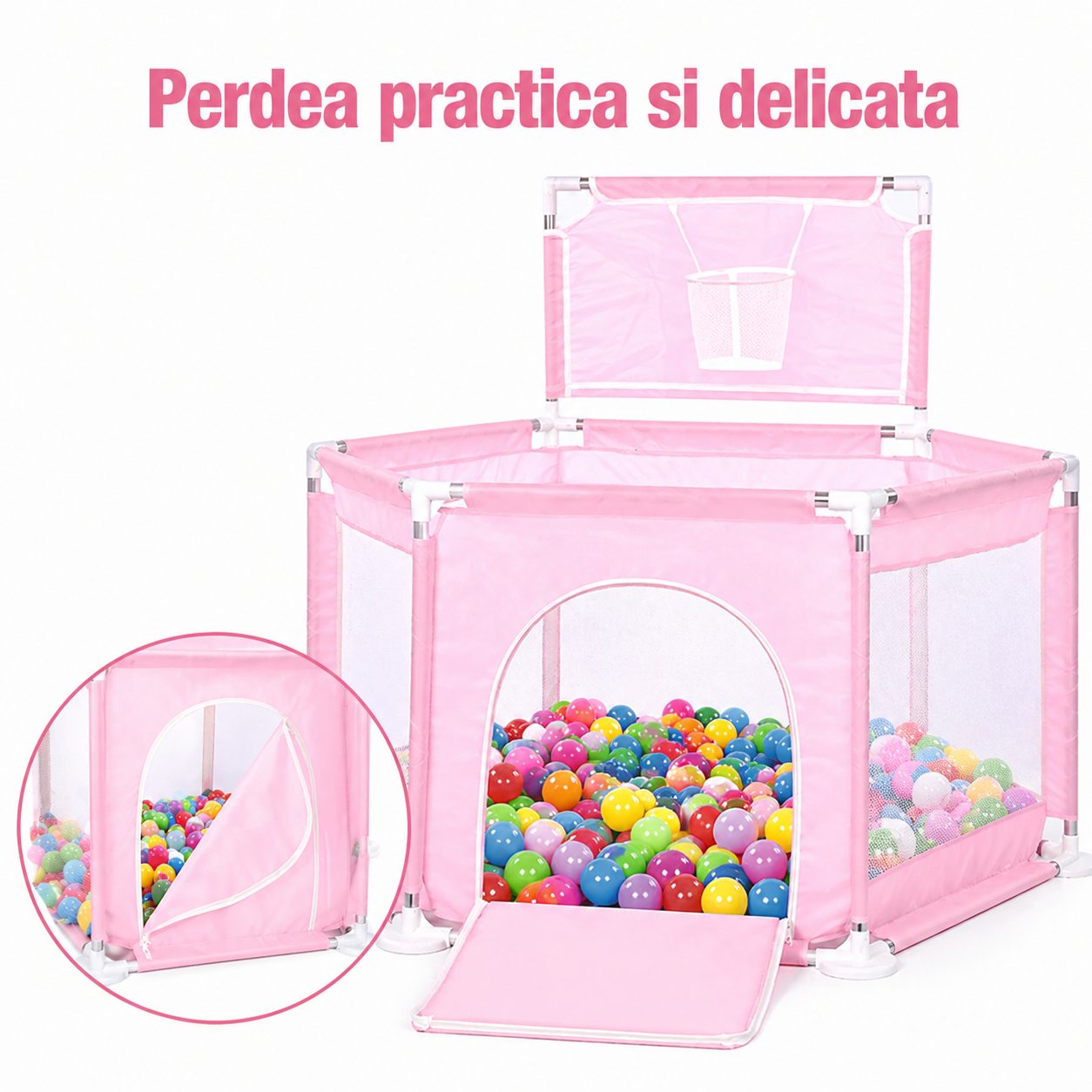 Detaliu coș baschet parc copii DNT-105