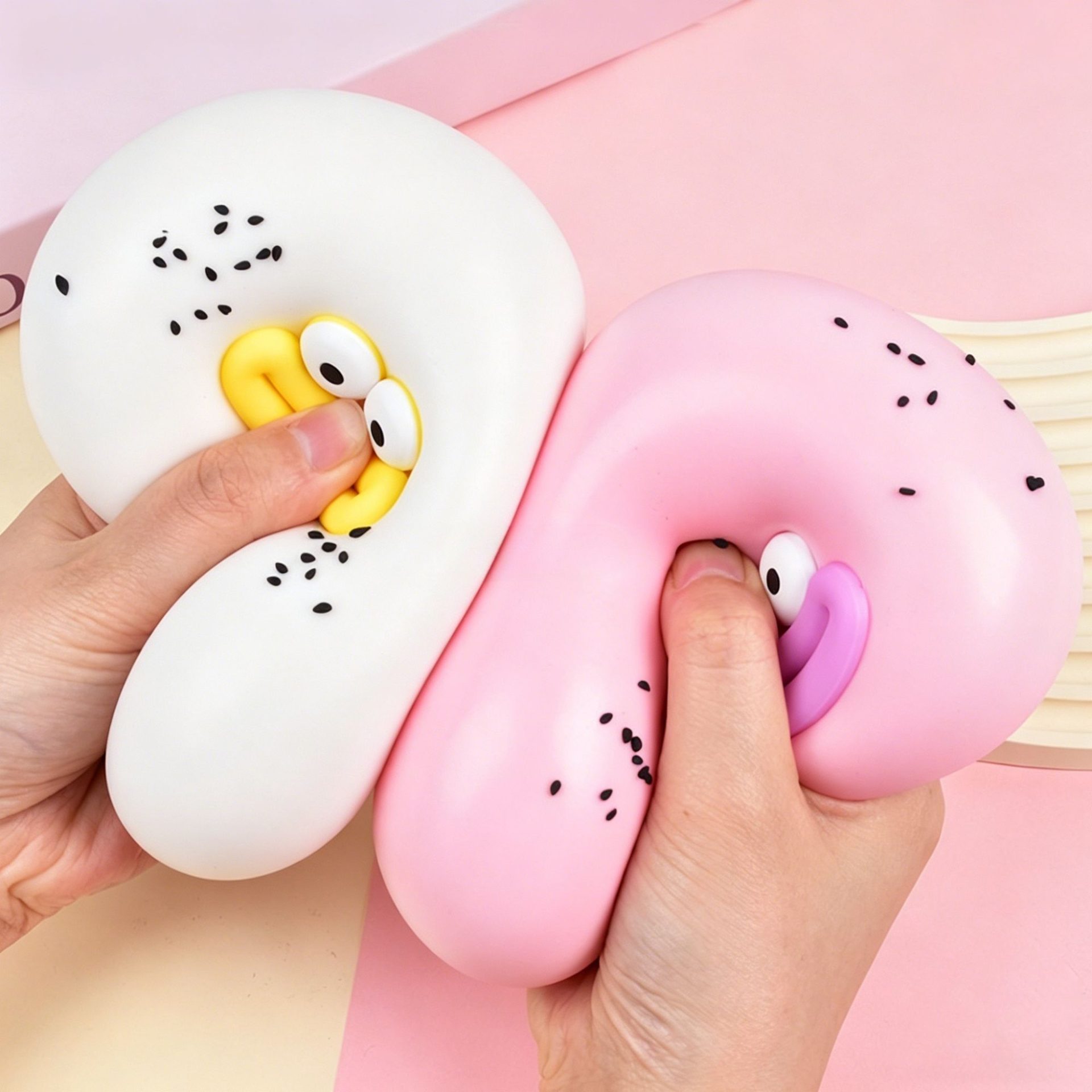 Detaliu textură squishy gogoasa