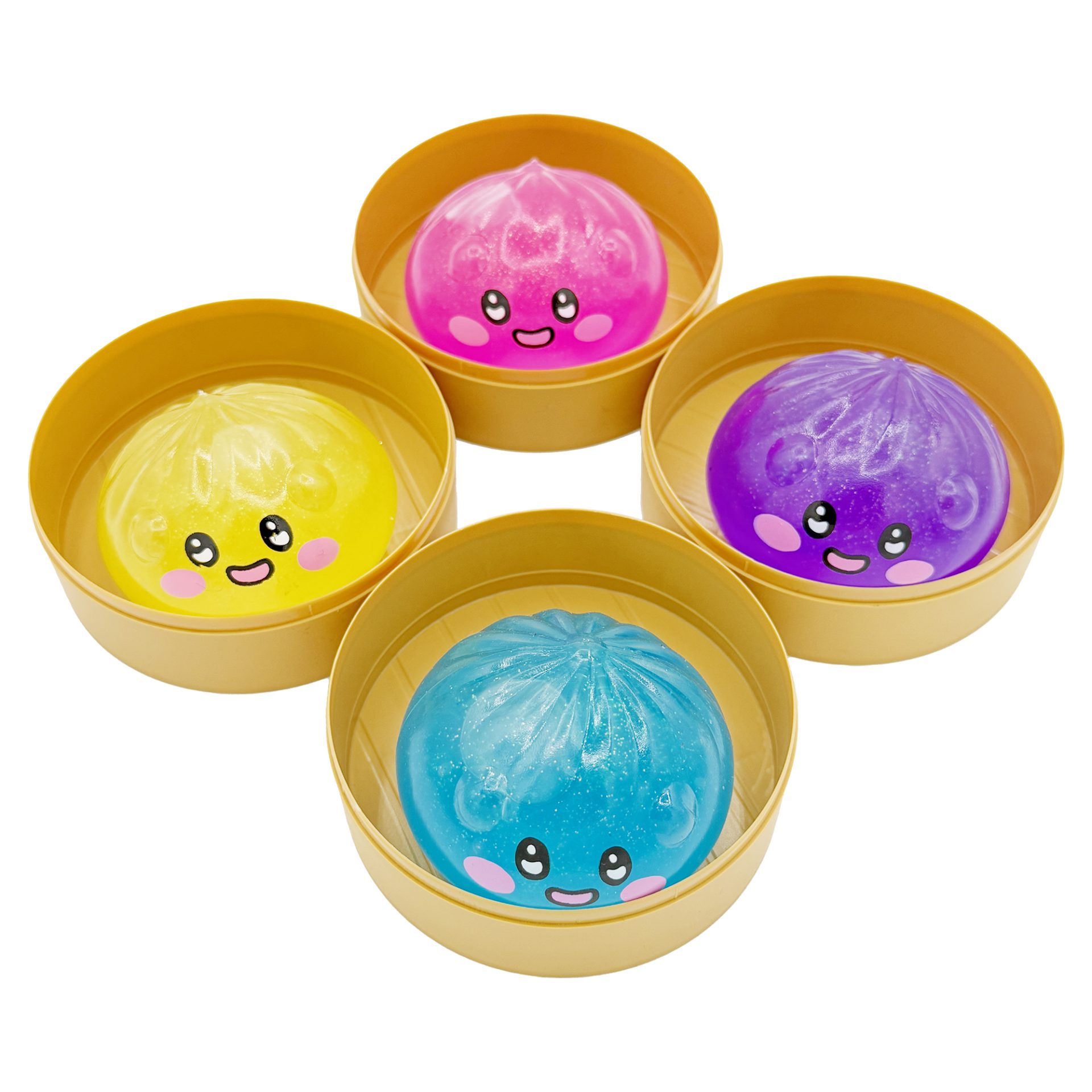 Jucărie Squishy detaliu textură și sclipici