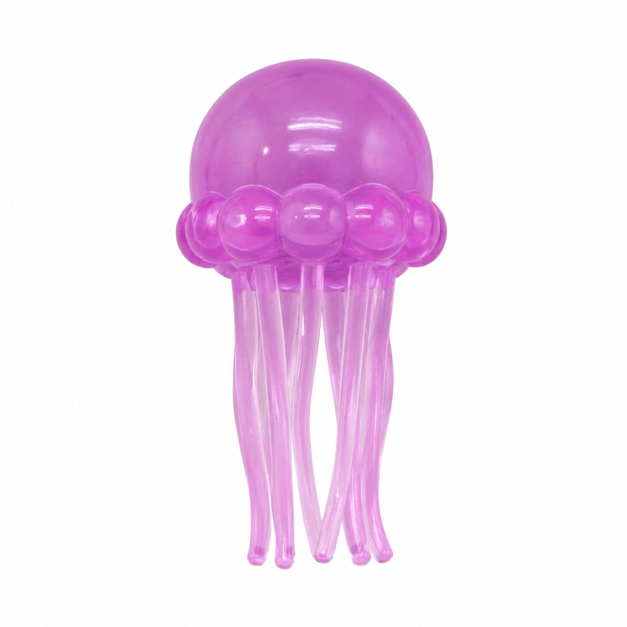 Jucarie Squishy Dumpling in Forma de Meduza, Antistres Senzoriala Comprimabila cu Revenire, 100 g, Roz