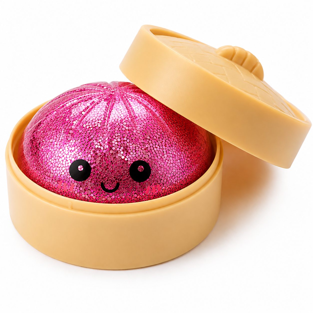 Squishy Dumpling multicolor cu bile hidrogel în interior