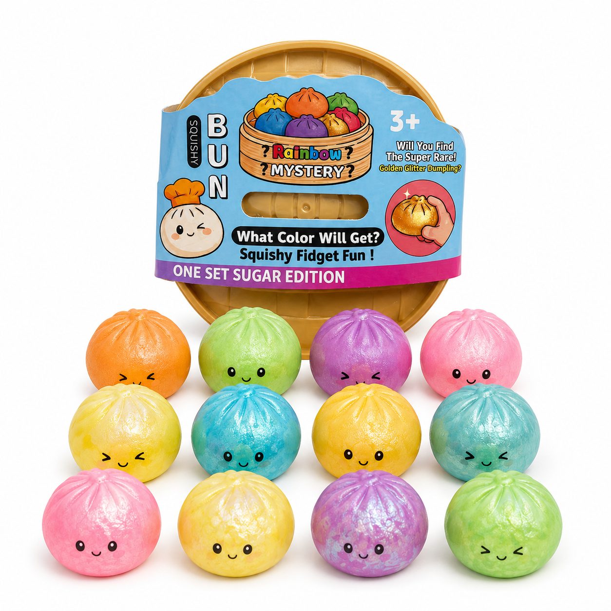 Jucarie Squishy antistres multicolor