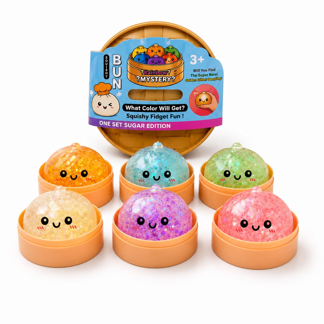 Squishy antistres dumpling multicolor
