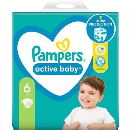 Scutece Pampers Active Baby Nr. 6 Giant Pack 56 buc