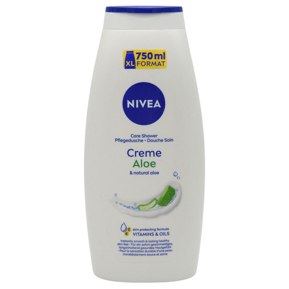 Gel de Dus și Spumant de Baie NIVEA Creme Aloe 750ml