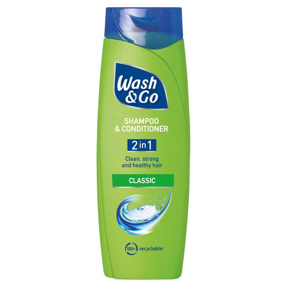 Sampon 2 in 1 WASH&GO Classic Care 200 ml