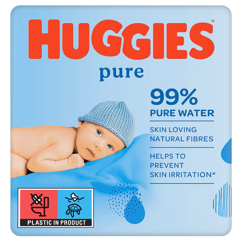 Servetele Umede HUGGIES Pure Water Set 3x56 Bucati