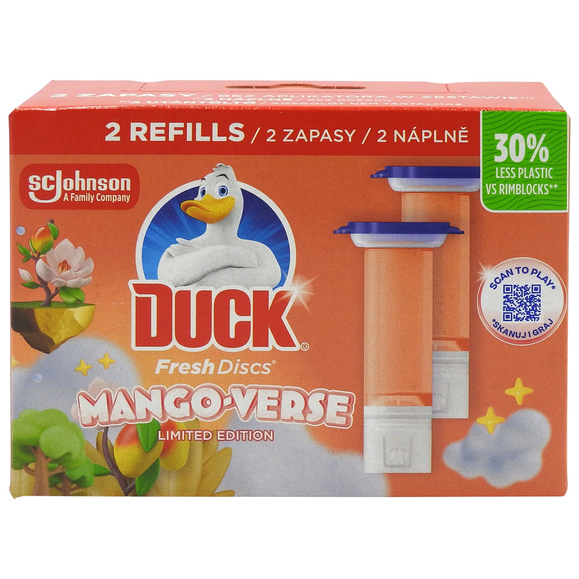 Rezerva Odorizant WC DUCK Mango Verse 2x36ml