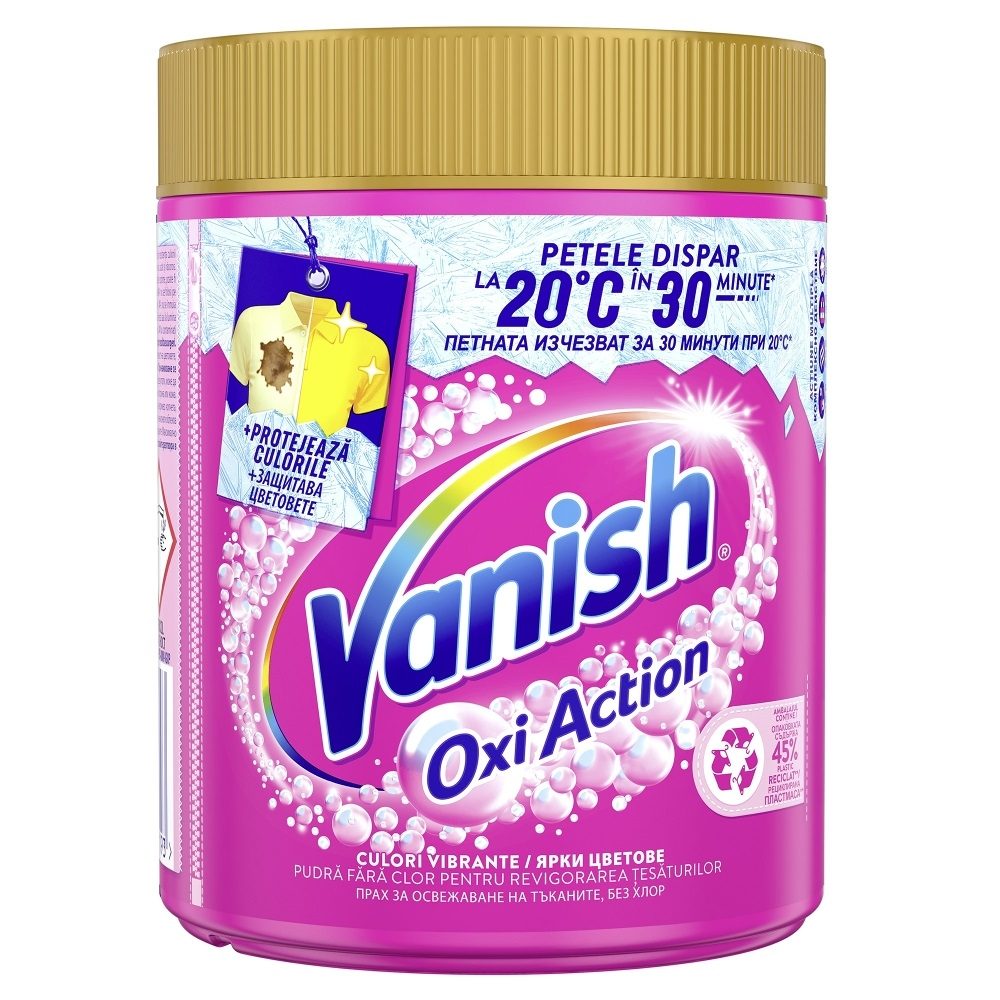Pudra pentru Pete VANISH Pink Oxi Action 470g