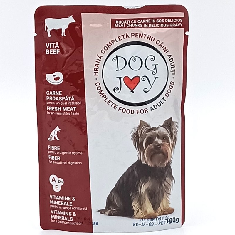 Hrana Umedă DOG JOY Vită pentru Câini 100g