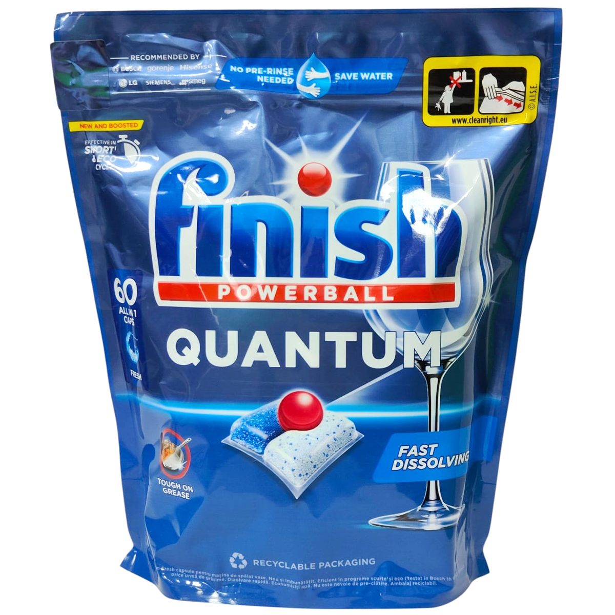 Detergent Capsule FINISH Quantum Powerball 60 buc