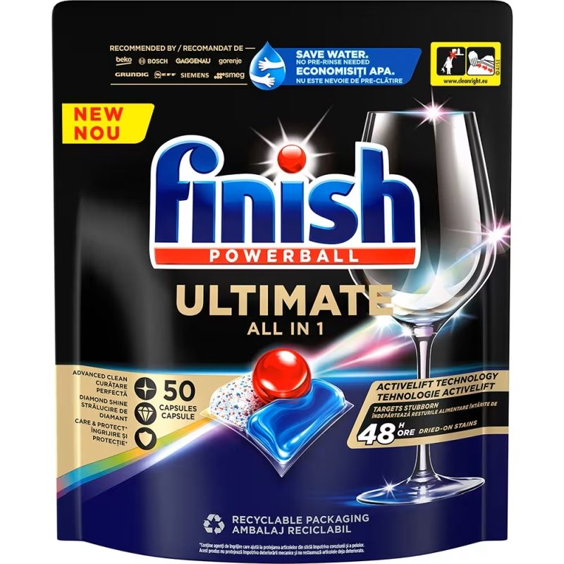 Detergent Capsule FINISH Powerball Ultimate 50 bucăți