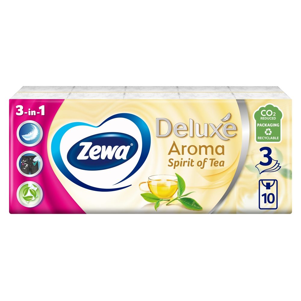 Batiste igienice Zewa Spirit of Tea 3 straturi 10 bucati