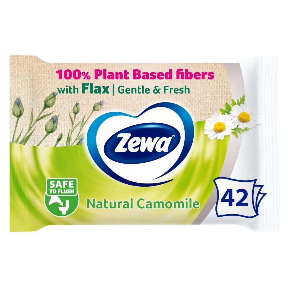 Hârtie igienică umedă Zewa Camomile 42 bucăți