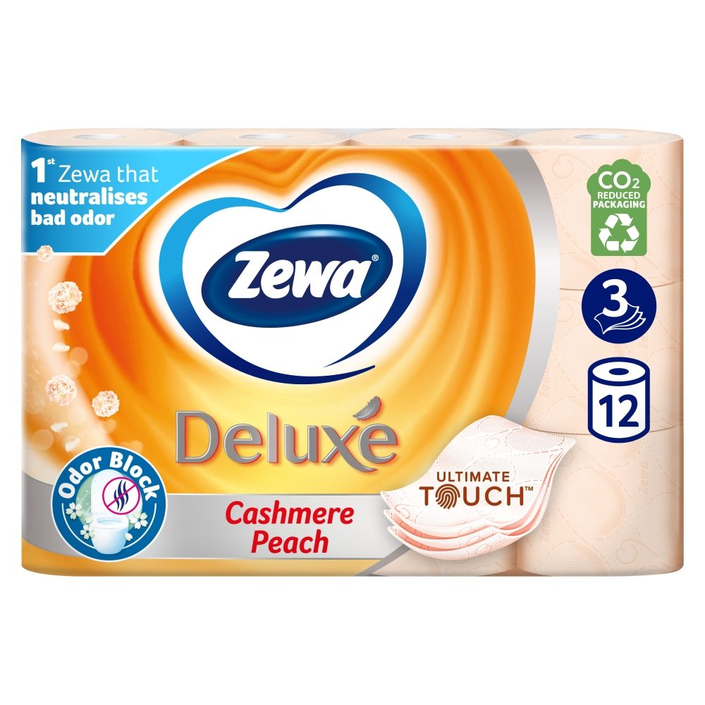 Hartie igienica ZEWA Deluxe Cashmere Peach 3 straturi 12 role