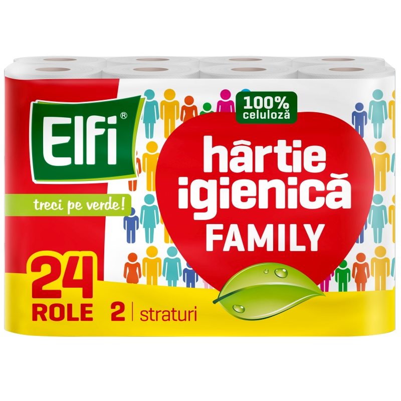 Hârtie Igienică ELFI Family 24 Role 2 Straturi