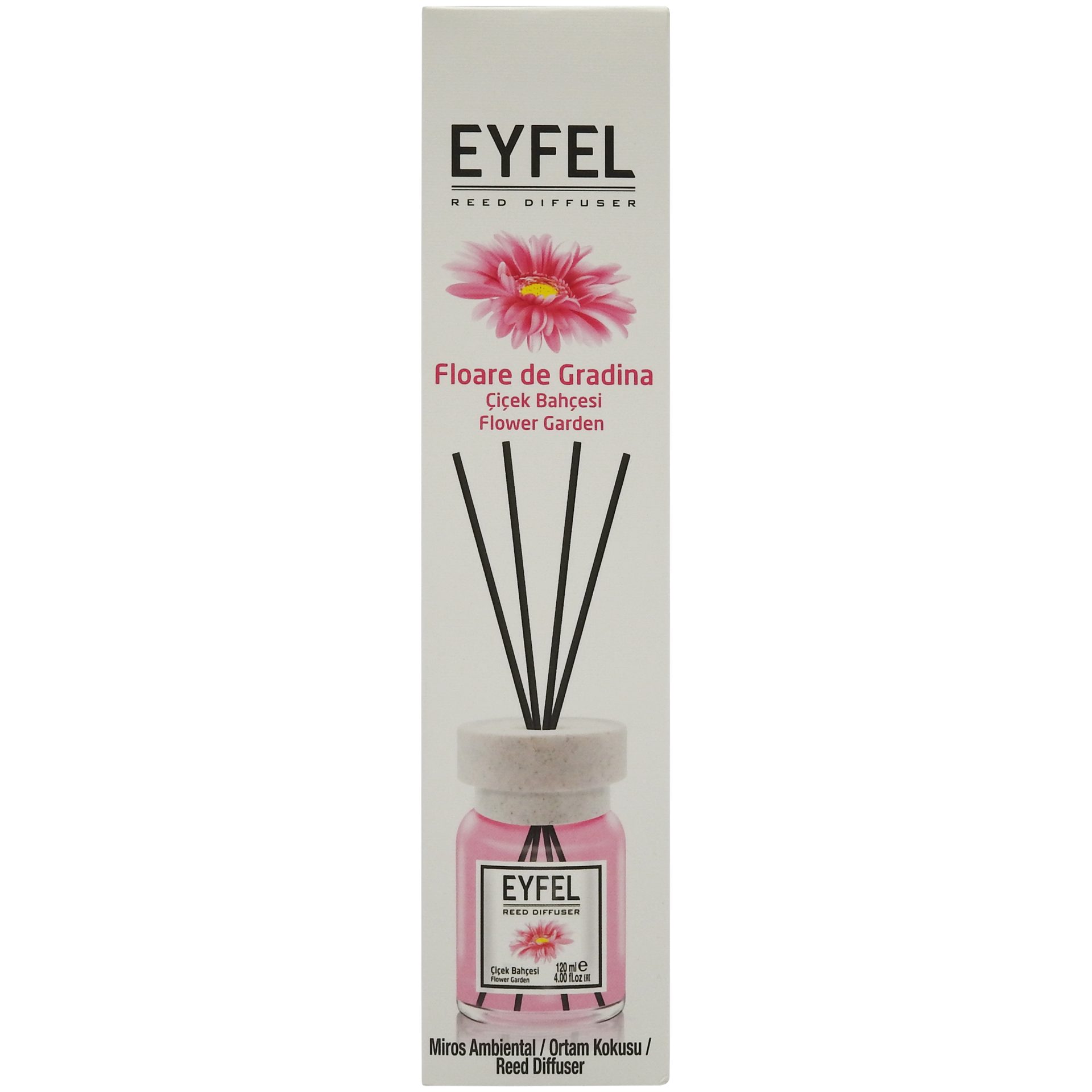 Odorizant camera Eyfel Flower Garden betisoare parfumate 120ml
