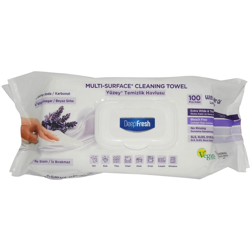Servetele Umede Deep Fresh Multisuprafete Lavanda 100 Bucati
