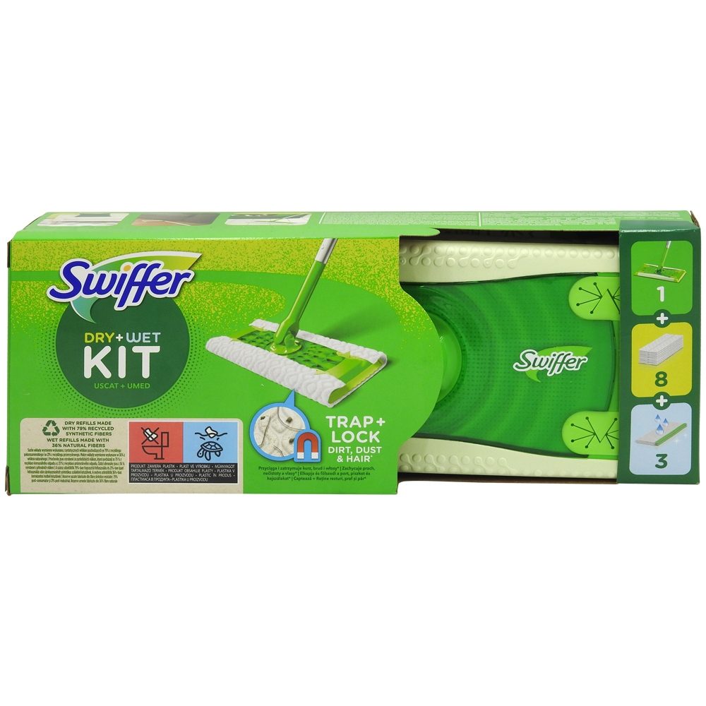 Kit Mop Swiffer cu lavete uscate și umede