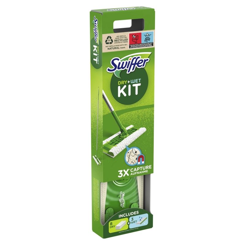Kit Swiffer Mop cu rezerve uscate si umede
