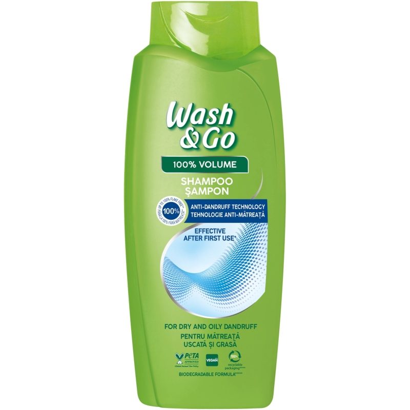 Sampon WASH&GO Antimatreață 675 ml
