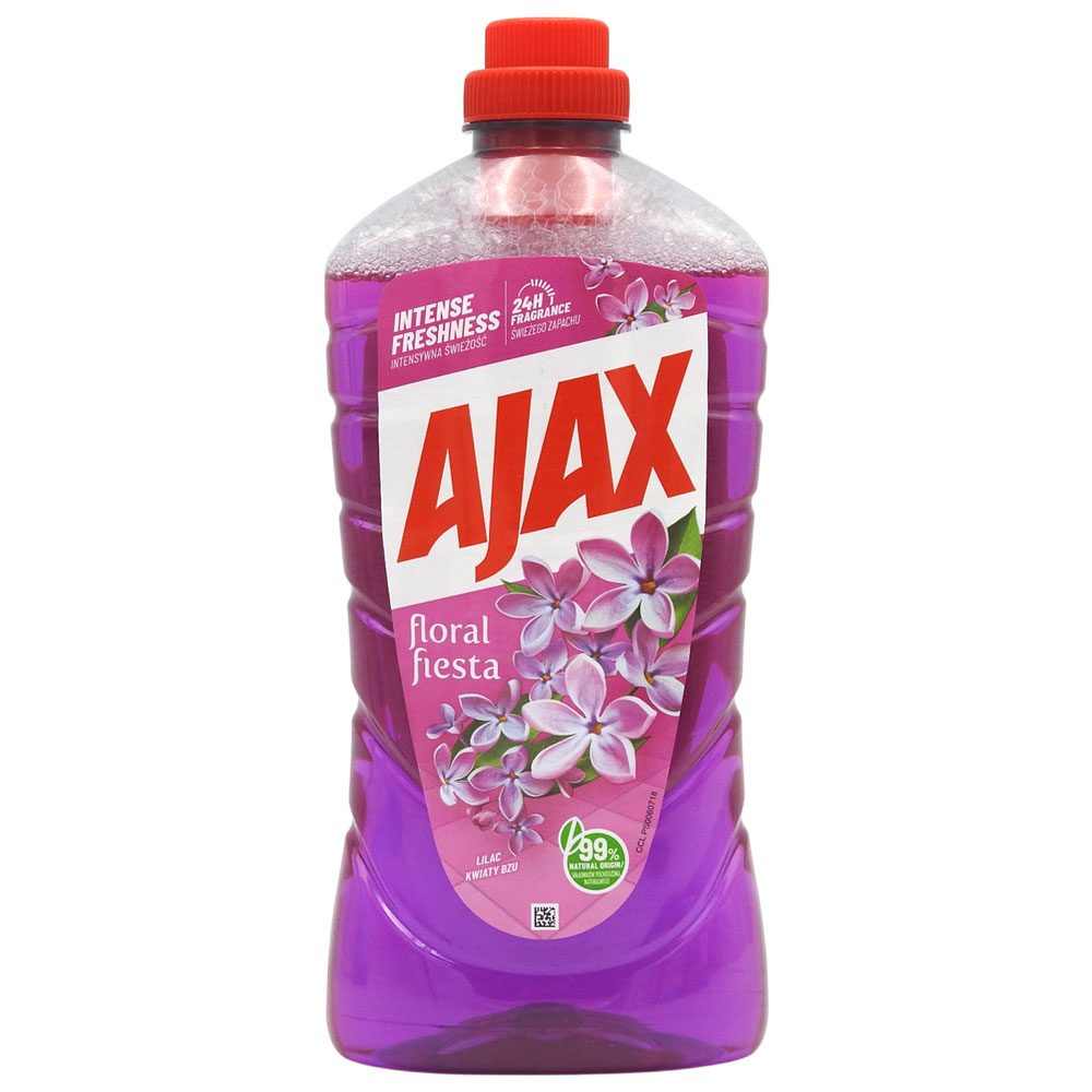 Soluție Ajax pentru curățarea pardoselilor liliac 1L