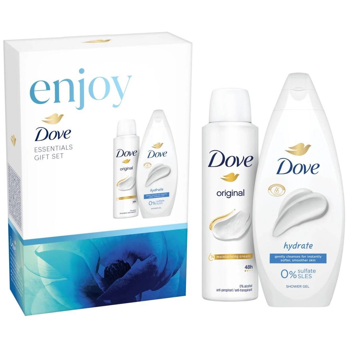 Set cadou Dove gel de dus deodorant hidratare