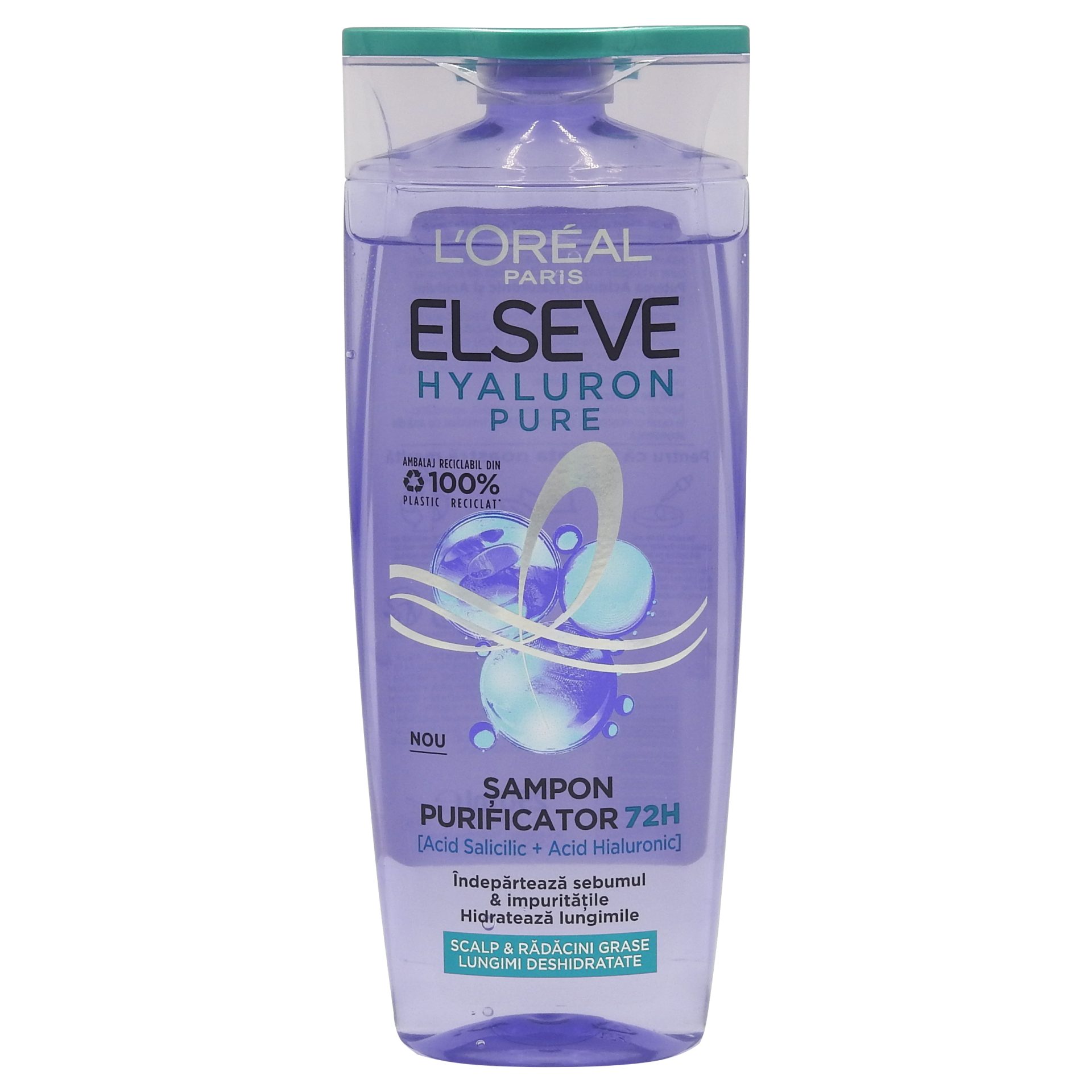 Sampon Elseve Hyaluron Pure 250ml pentru părul gras