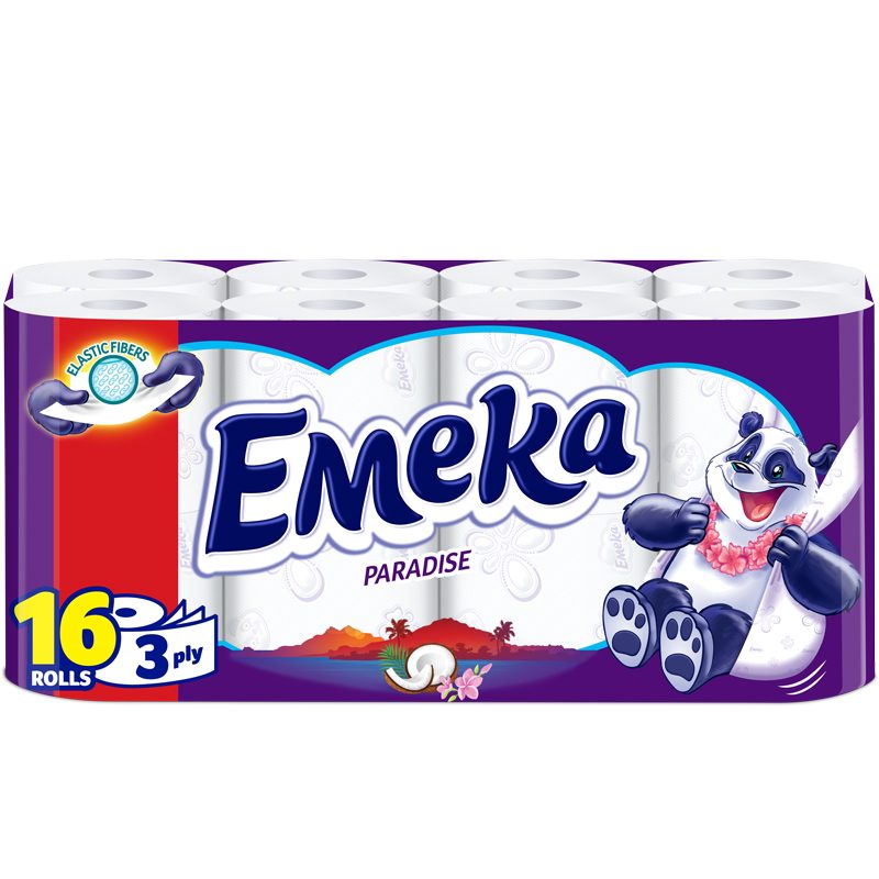Hartie igienica EMEKA Paradise 16 role 3 straturi parfumata